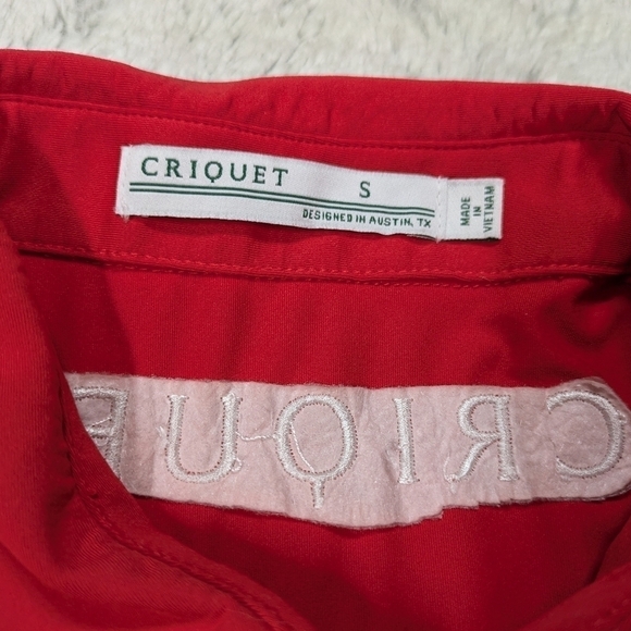 Criquet Polo Shirt Men's S Red Feather Performance Golf PGA Player USA - Picture 4 of 8